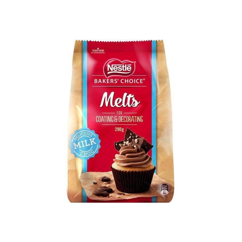 MILK CHOCOLATE MELTS 290GM MILK CHOCOLATE MELTS 290GM
