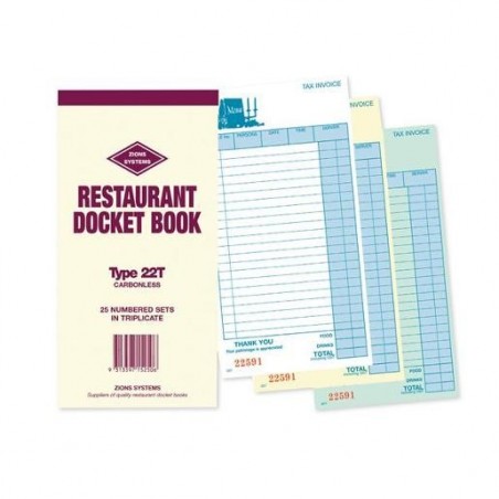 CARBONLESS TRIPLICATE RESTRAURANT...