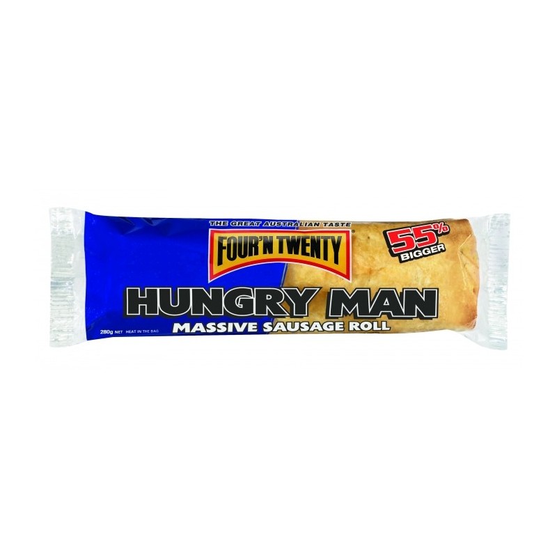 HUNGRY MAN SAUSAGE ROLLS 280GM HUNGRY MAN SAUSAGE ROLLS 280GM