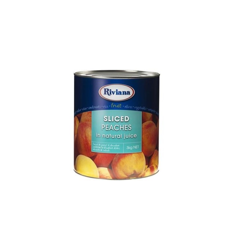 SLICED PEACHES IN NATURAL JUICE 3KG SLICED PEACHES IN NATURAL JUICE 3KG