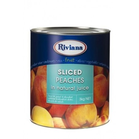 SLICED PEACHES IN NATURAL JUICE 3KG