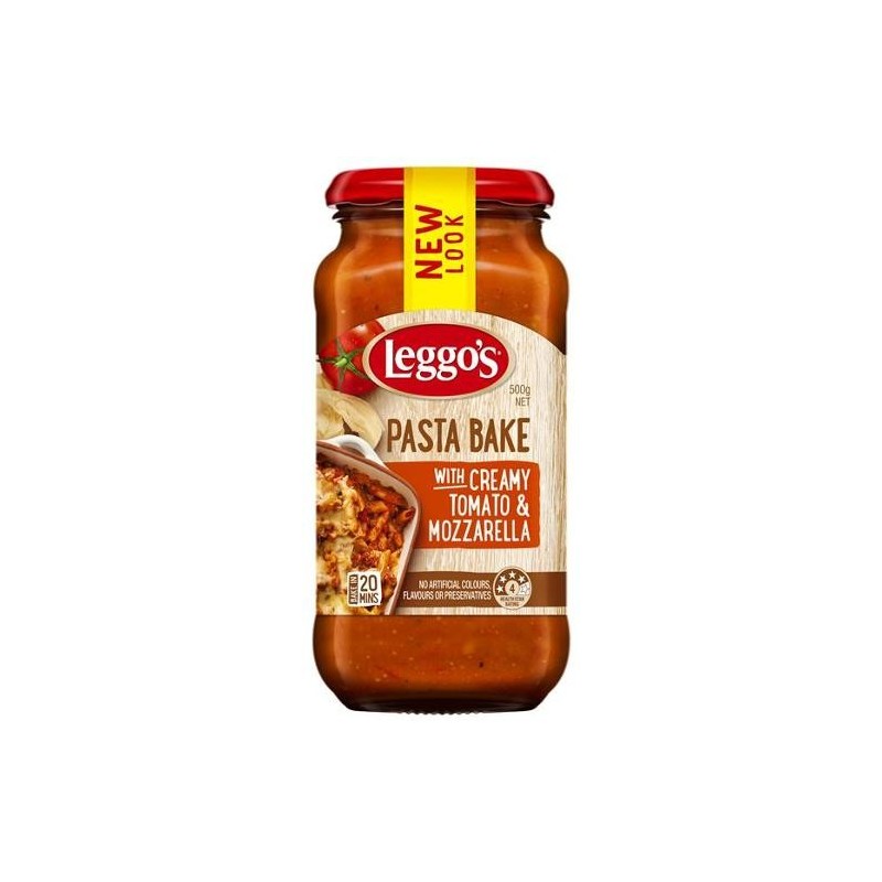 CREAMY TOMATO & MOZZARELLA PASTA BAKE 500GM CREAMY TOMATO & MOZZARELLA PASTA BAKE 500GM