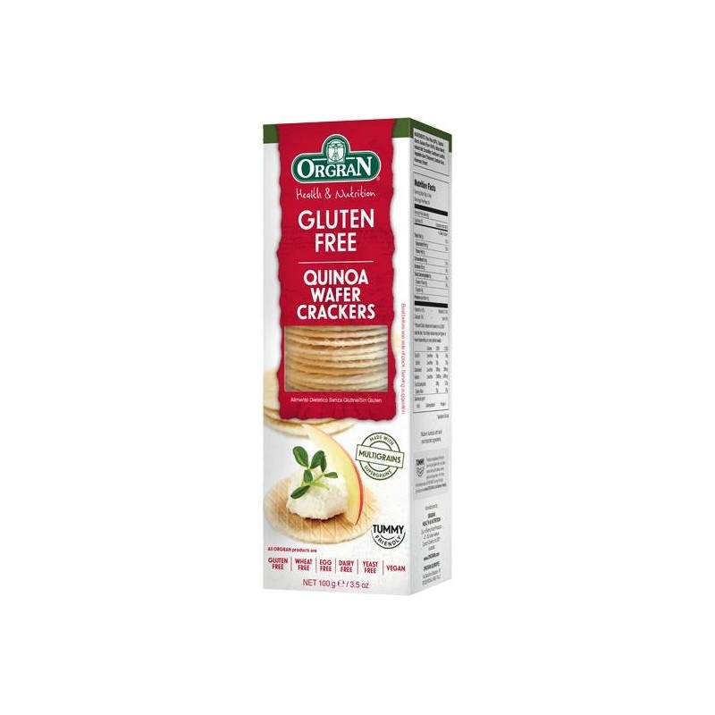QUINOA WAFER CRACKERS 100GM QUINOA WAFER CRACKERS 100GM