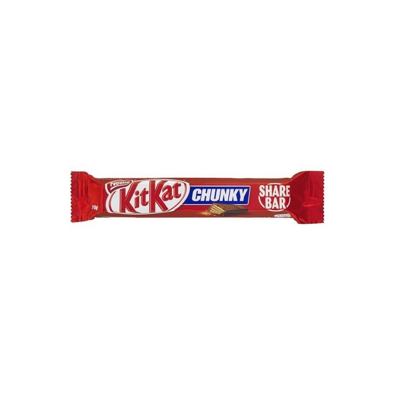 KIT KAT CHUNKY CHOCOLATE SHARE PACK 70GM KIT KAT CHUNKY CHOCOLATE SHARE PACK 70GM