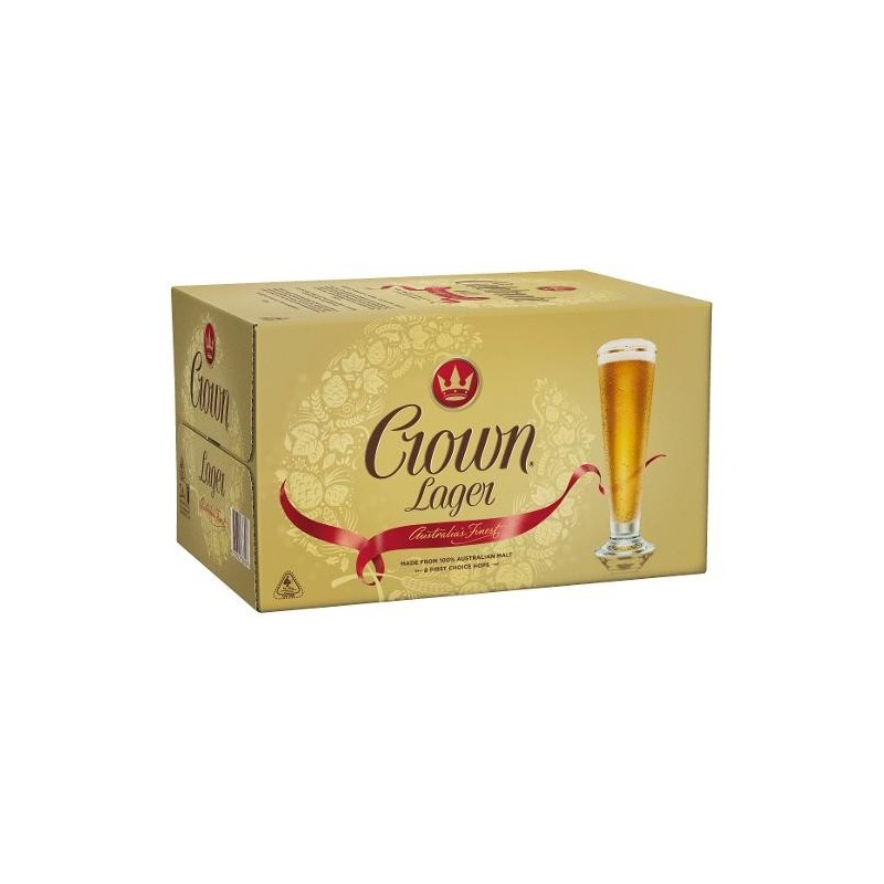 CROWN LARGER BEER 24X375ML CROWN LARGER BEER 24X375ML