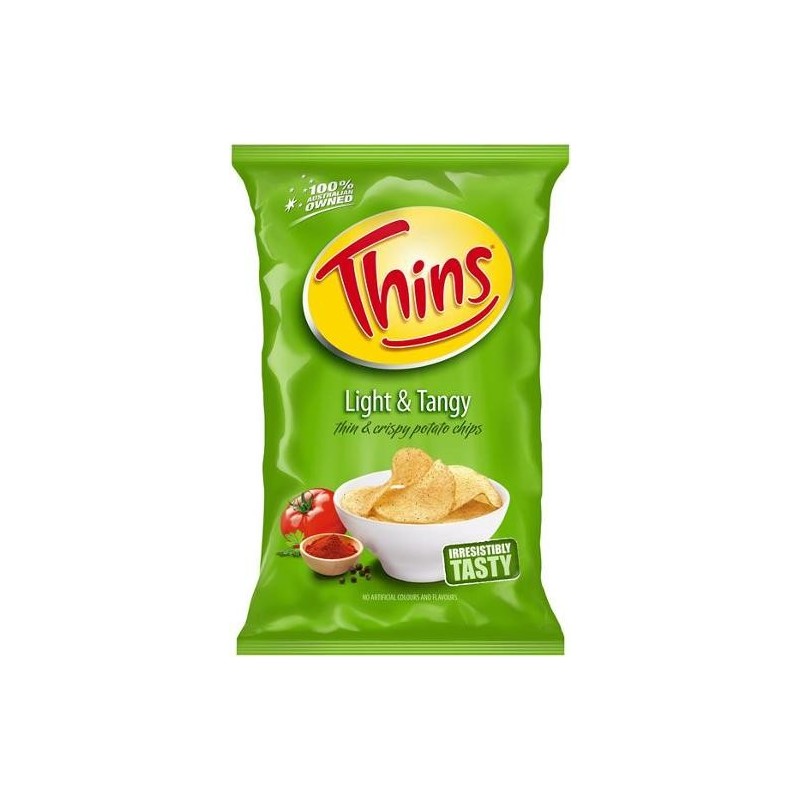 LIGHT AND TANGY POTATO CHIPS 175GM LIGHT AND TANGY POTATO CHIPS 175GM