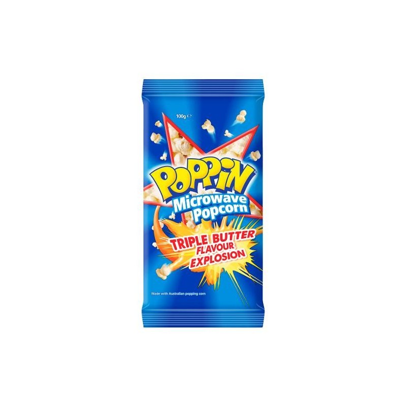 TRIPLE BUTTER MICROWAVE POPCORN 100GM TRIPLE BUTTER MICROWAVE POPCORN 100GM