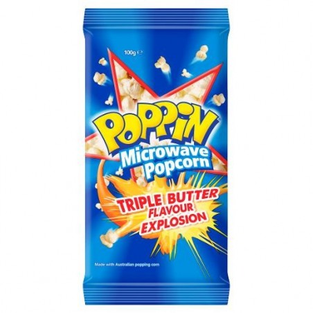 TRIPLE BUTTER MICROWAVE POPCORN 100GM