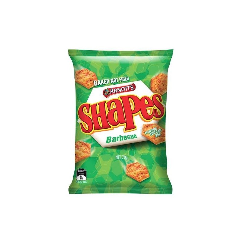SHAPES SNACKS BBQ 70GM SHAPES SNACKS BBQ 70GM