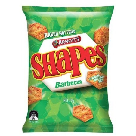 SHAPES SNACKS BBQ 70GM