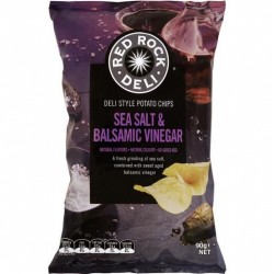 SEA SALT AND BALSAMIC VINEGAR POTATO CHIPS 12X90GM