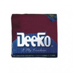 NAPKIN LUNCHEON 2PLY BURGUNDY 100S
