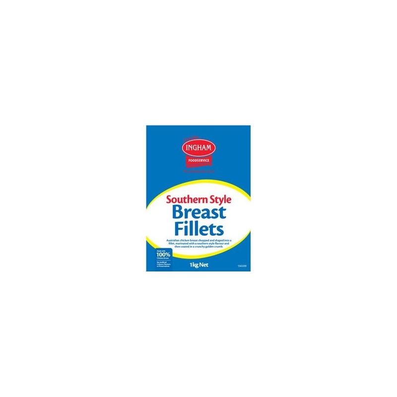 CHICKEN BREAST FILLETS SOUTHERN STYLE 1KG CHICKEN BREAST FILLETS SOUTHERN STYLE 1KG