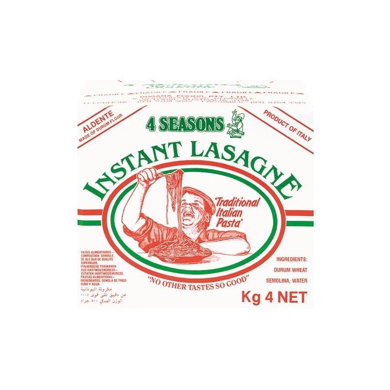 LASAGNE INSTANT 4KG LASAGNE INSTANT 4KG