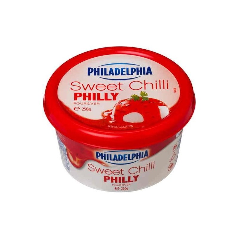 PHILADELPHIA CREAM CHEESE SWEET CHILLI 250GM PHILADELPHIA CREAM CHEESE SWEET CHILLI 250GM