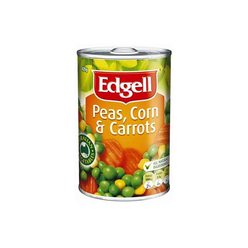 PEAS CORN AND CARROTS 420GM PEAS CORN AND CARROTS 420GM