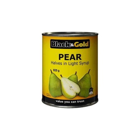 PEAR HALVES IN LIGHT SYRUP 825GM