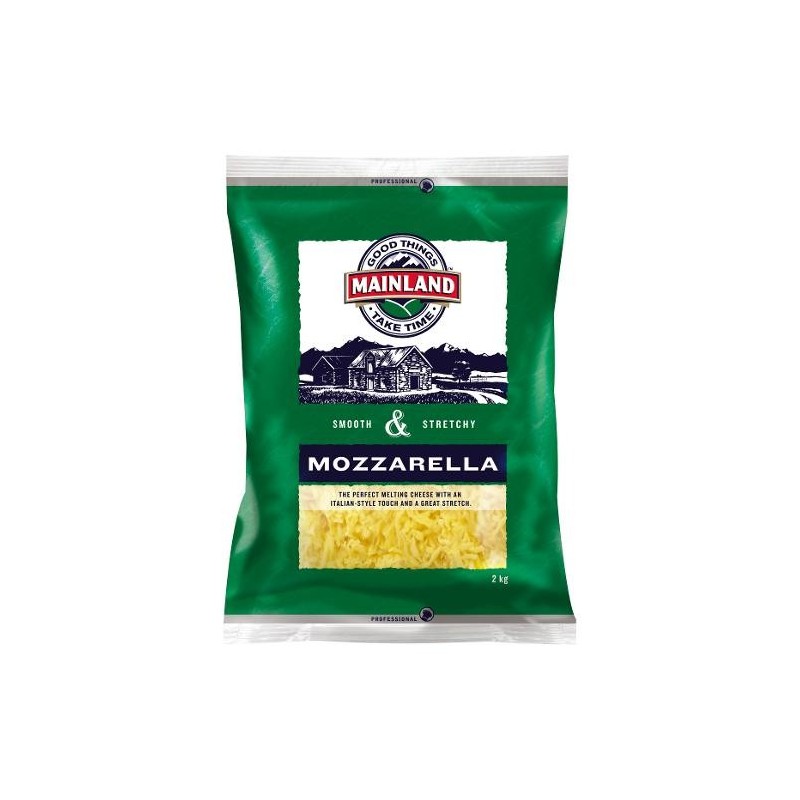 SHREDDED MOZZARELLA CHEESE 2KG SHREDDED MOZZARELLA CHEESE 2KG