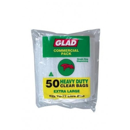 HEAVY DUTY GARBAGE BAG CLEAR 50S