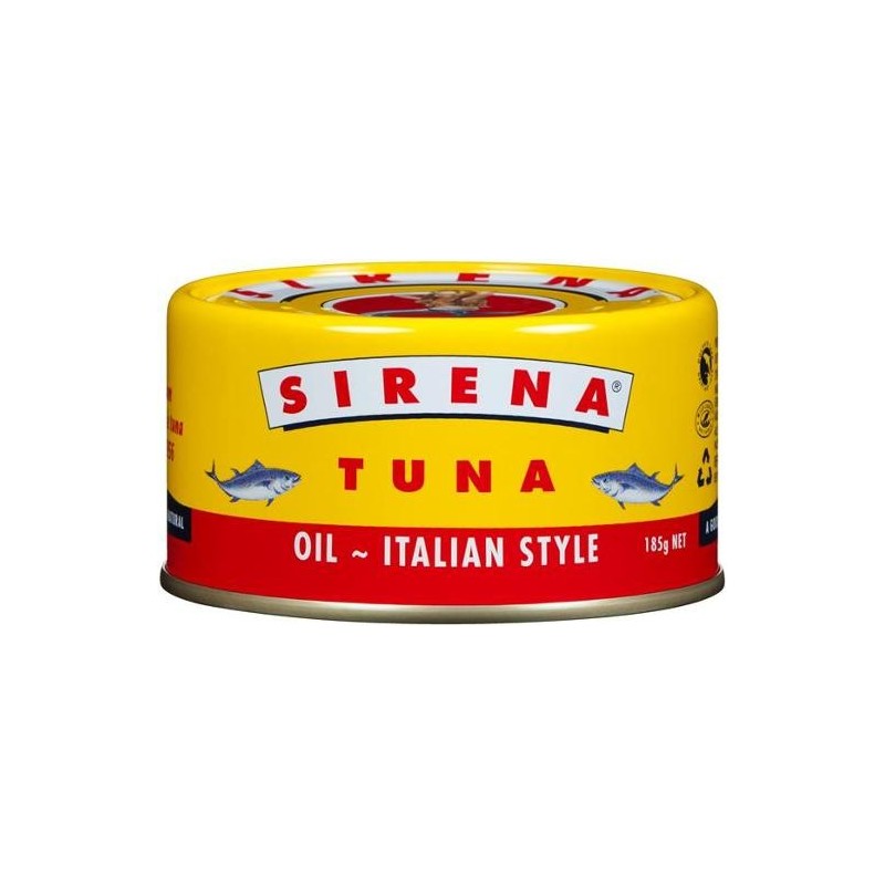 TUNA IN OIL ITALIAN STYLE 185GM TUNA IN OIL ITALIAN STYLE 185GM