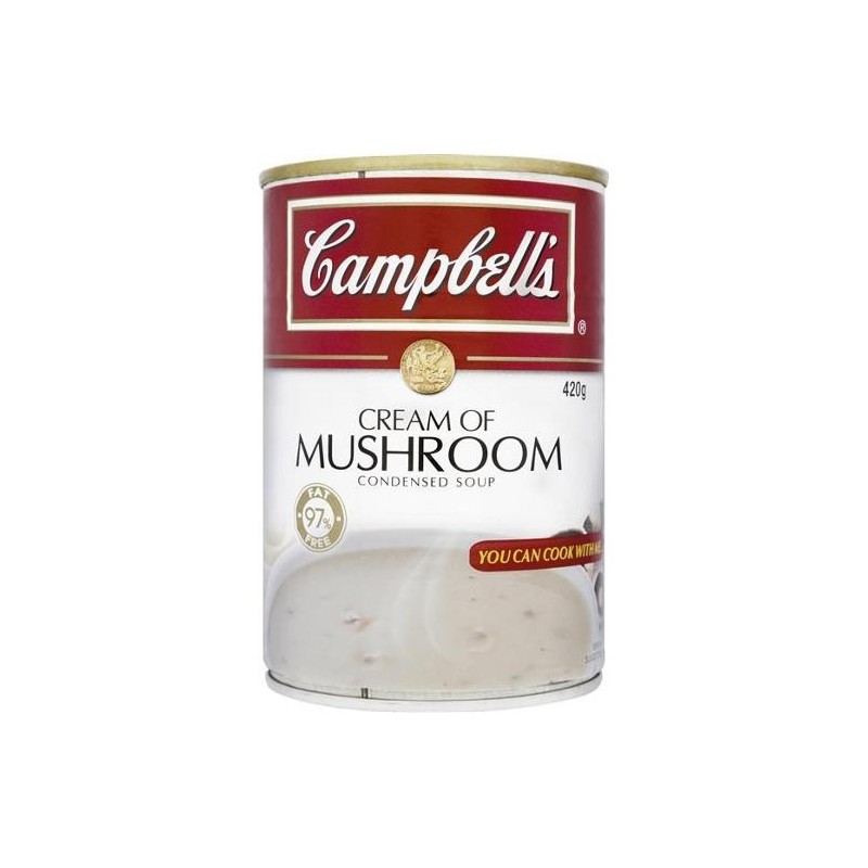 CONDENSED SOUP CREAM OF MUSHROOM 420G CONDENSED SOUP CREAM OF MUSHROOM 420G