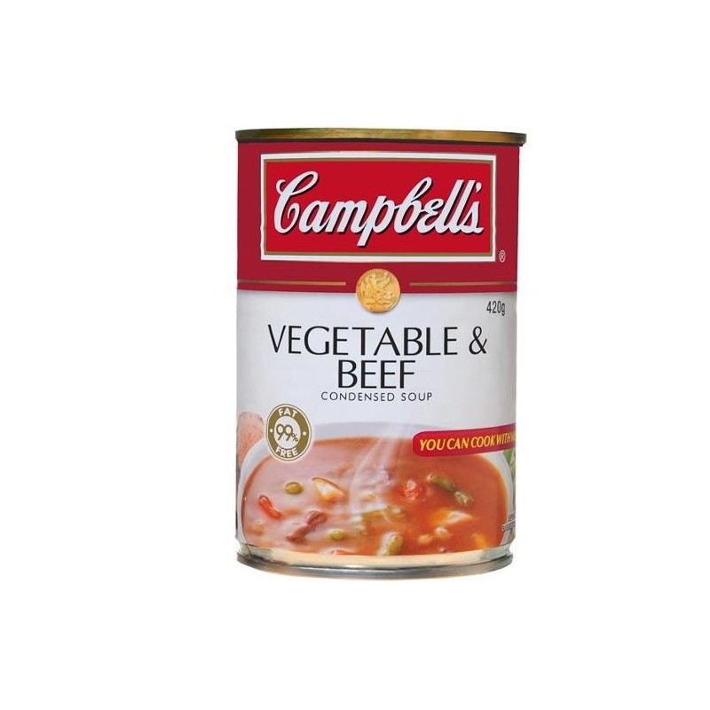 CONDENSED SOUP VEGETABLE BEEF 420GM CONDENSED SOUP VEGETABLE BEEF 420GM