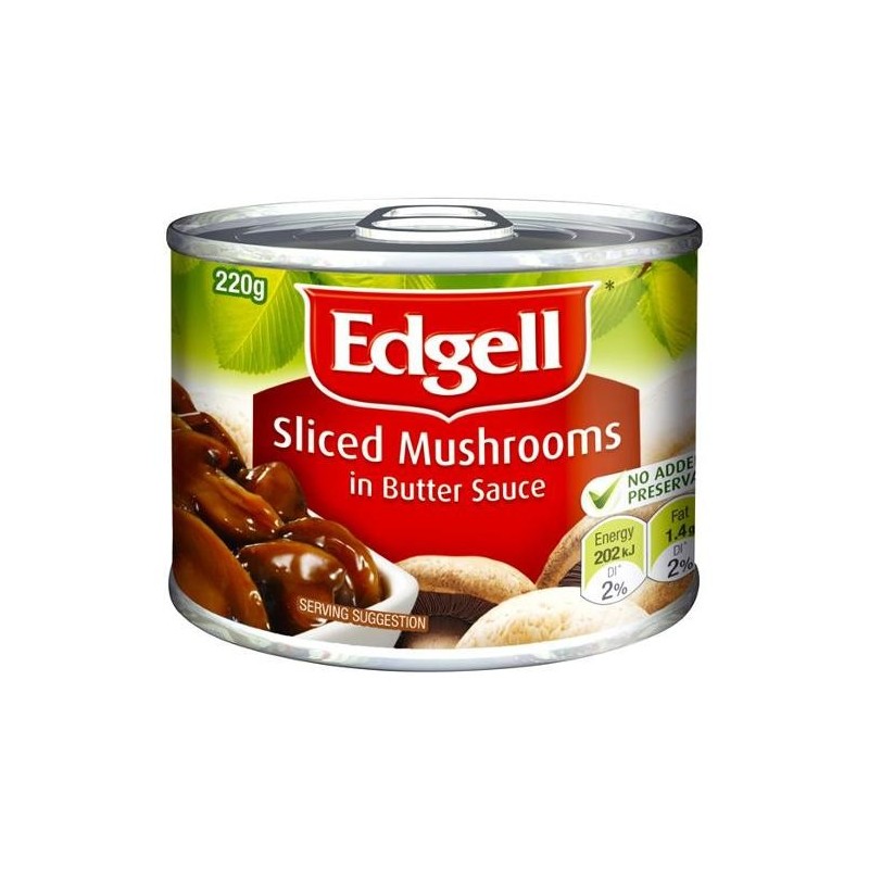 SLICED MUSHROOMS IN BUTTER SAUCE 220GM SLICED MUSHROOMS IN BUTTER SAUCE 220GM