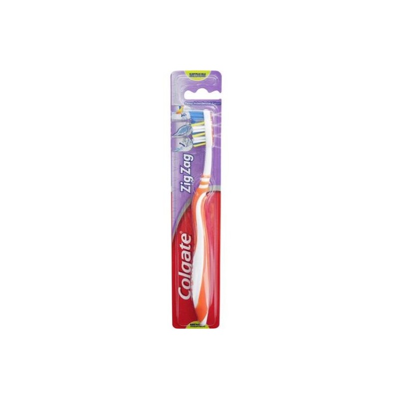 COLGATE TOOTHBRUSH ZIGZAG ADULT MED SINGLE COLGATE TOOTHBRUSH ZIGZAG ADULT MED SINGLE