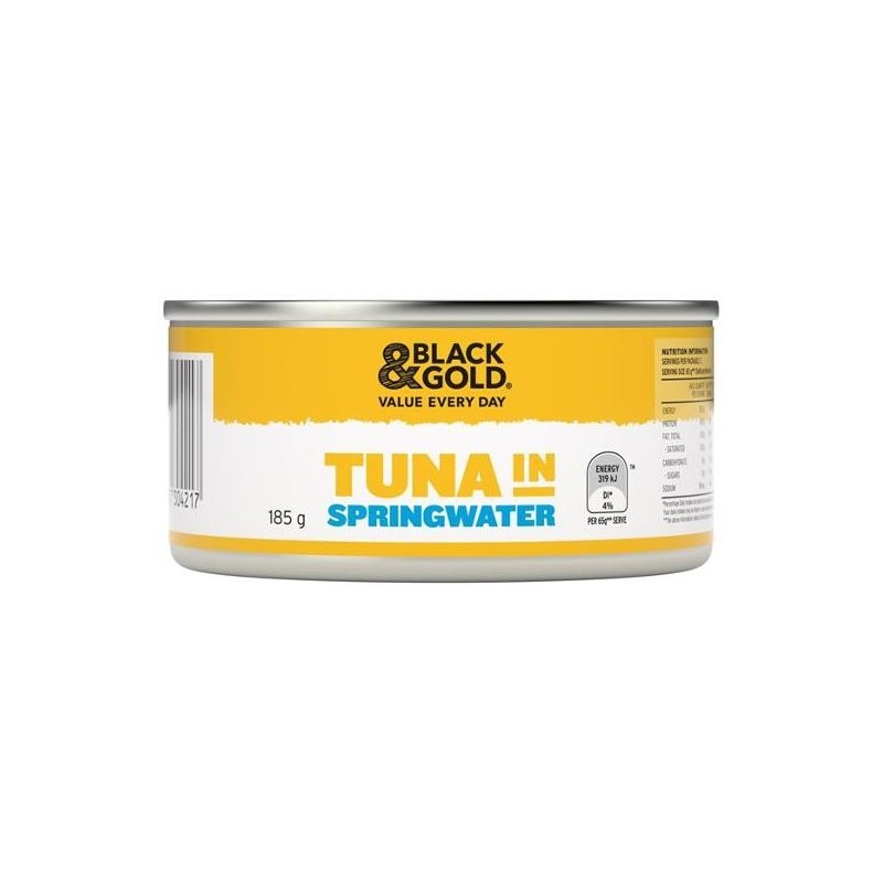 TUNA CHUNKS IN SPRINGWATER 185G TUNA CHUNKS IN SPRINGWATER 185G