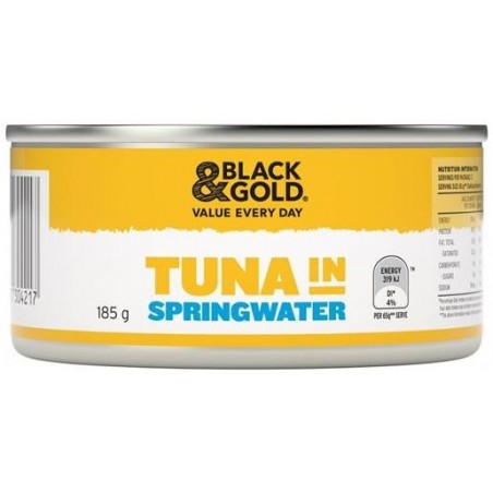 TUNA CHUNKS IN SPRINGWATER 185G