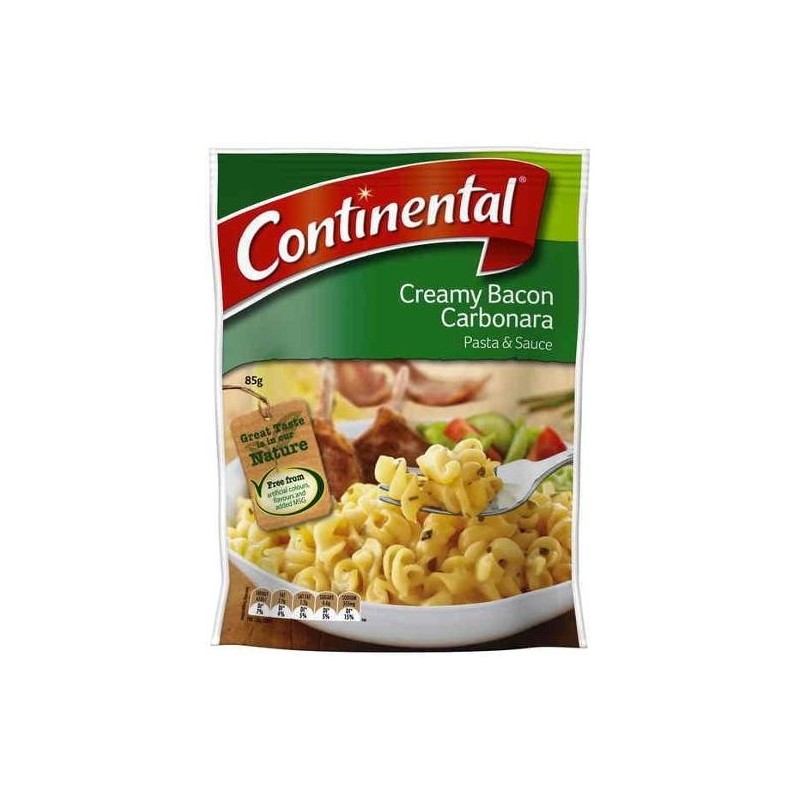 CREAMY BACON CARBONARA PASTA and SAUCE 85GM CREAMY BACON CARBONARA PASTA and SAUCE 85GM