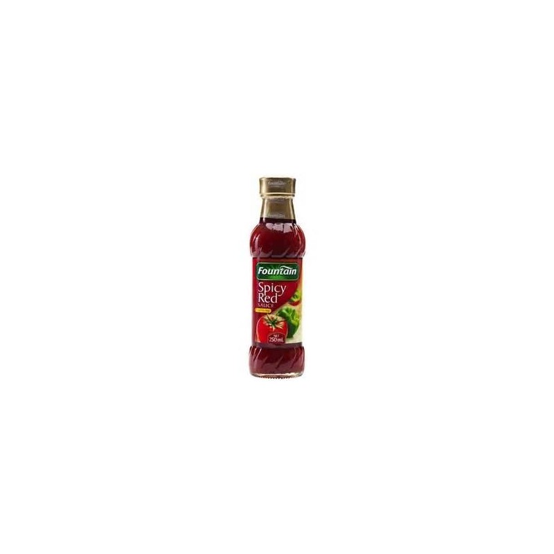 FOUNTAIN SAUCE TOMATO SPICY RED 250ML FOUNTAIN SAUCE TOMATO SPICY RED 250ML