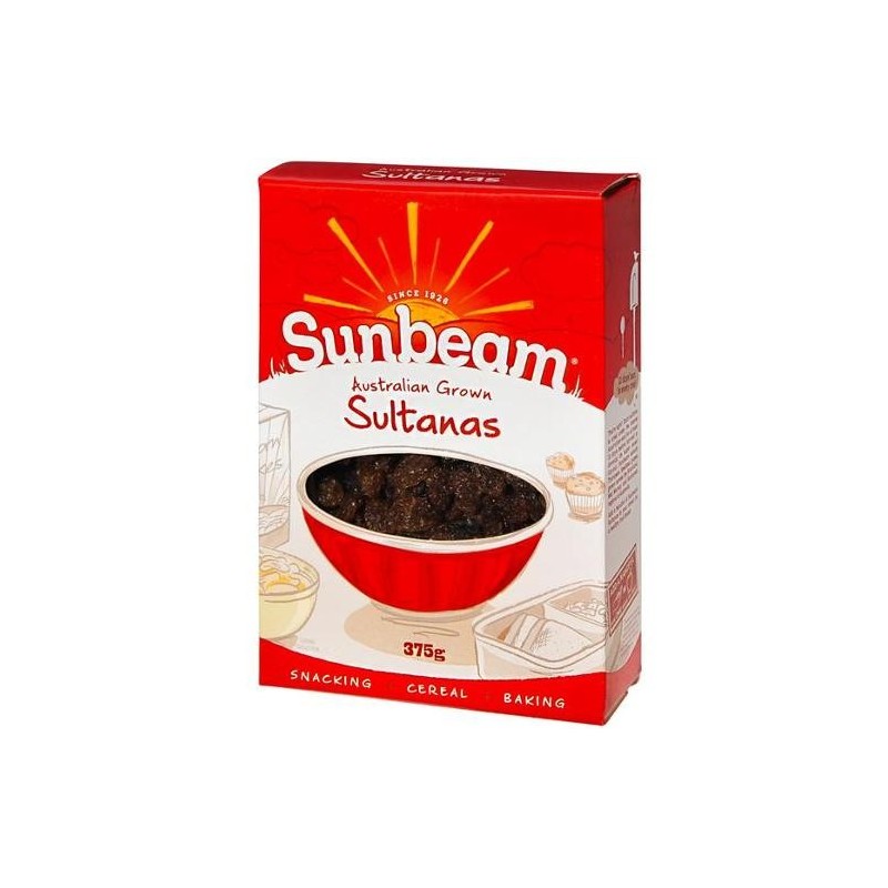 SULTANAS BOXED 375GM SULTANAS BOXED 375GM