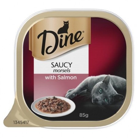 SALMON IN SEAFOOD SAUCE WET CAT FOOD 85GM
