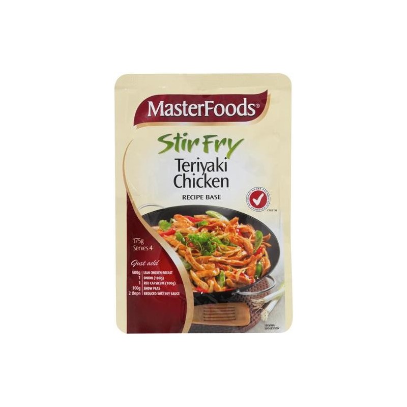 TERIYAKI CHICKEN STIR FRY RECIPE BASE 175GM TERIYAKI CHICKEN STIR FRY RECIPE BASE 175GM