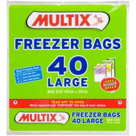 TEAROFF LARGE FREEZER BAGS 40S