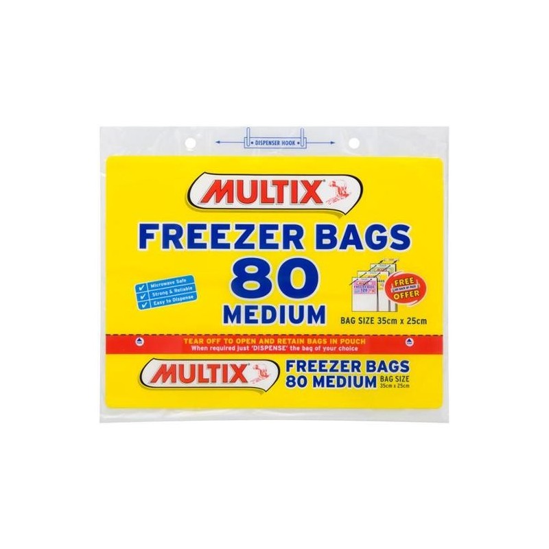 TEAROFF MEDIUM FREEZER BAGS 80S TEAROFF MEDIUM FREEZER BAGS 80S