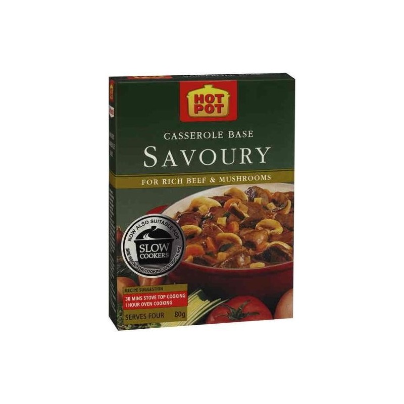 HOT POT CASSEROLE BASE SAVOURY 80GM HOT POT CASSEROLE BASE SAVOURY 80GM