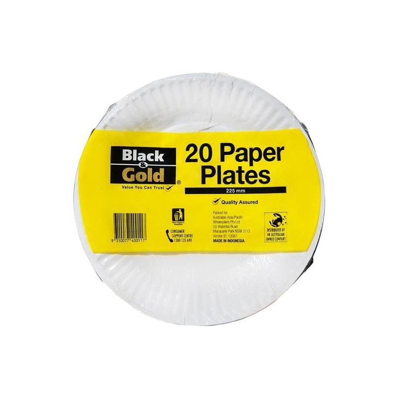 PAPER PLATES 225MM 20S PAPER PLATES 225MM 20S
